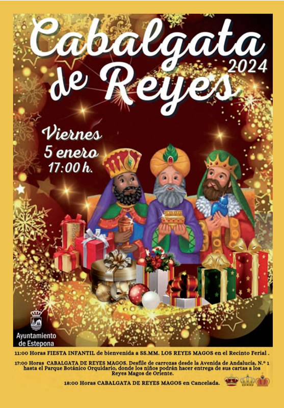 Cabalgata de Reyes 2024 Estepona Cartel